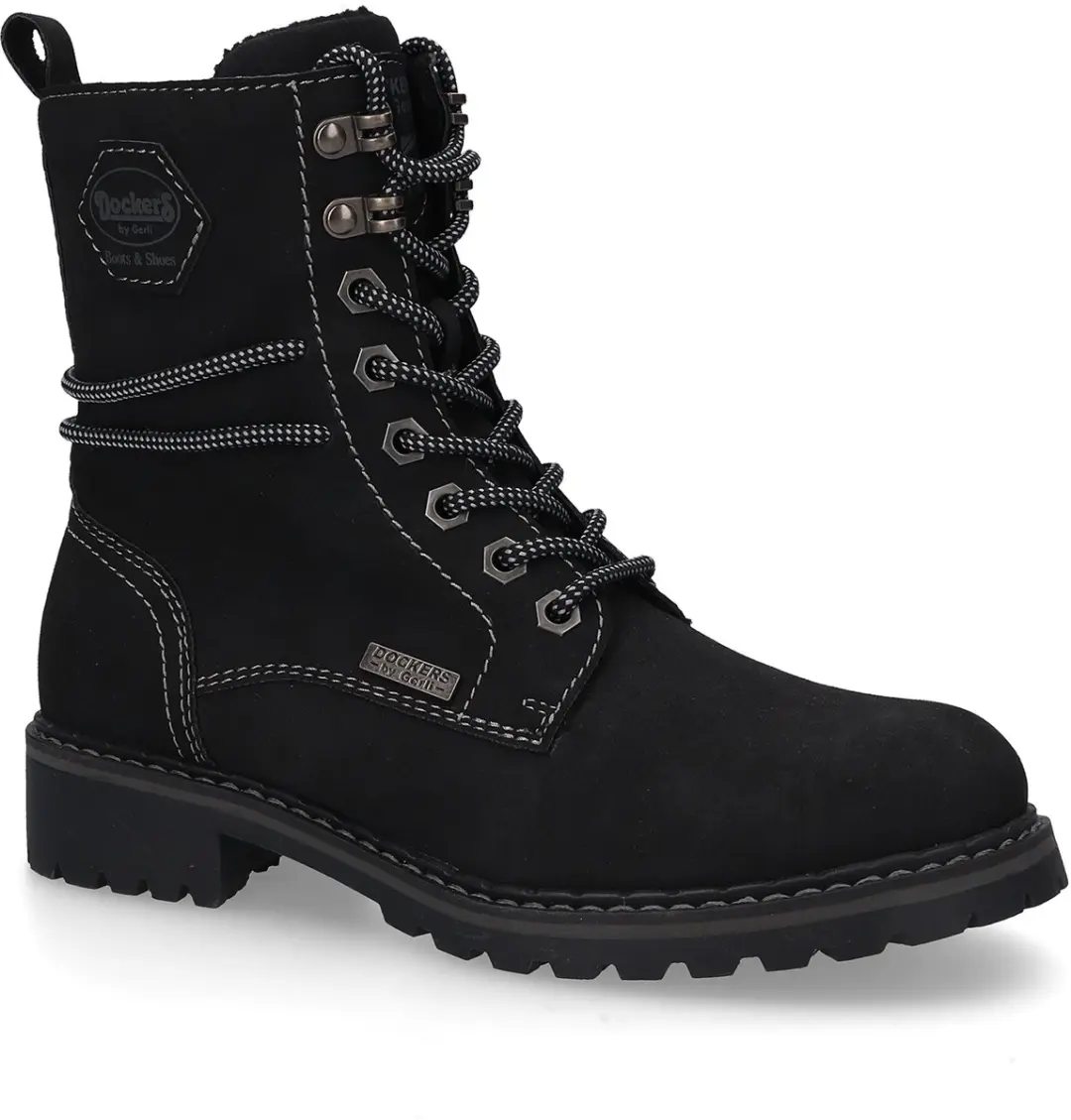 Dockers by Gerli Dames Enkellaars 57AA303-810-100 zwart boots