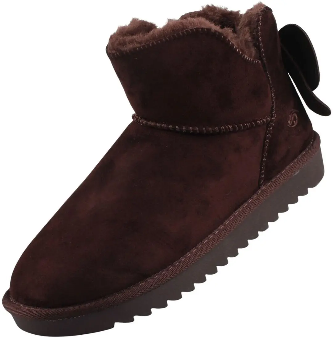 Dockers by Gerli dames enkellaarsjes, gevoerd, donkerbruin 49IL303-770380