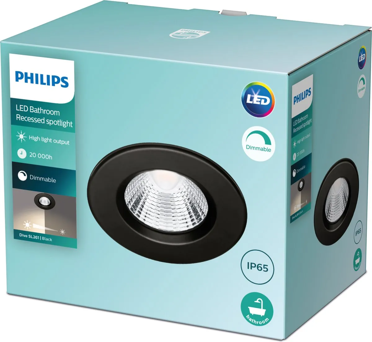 Philips Dive Inbouwspot 5W - Zwart