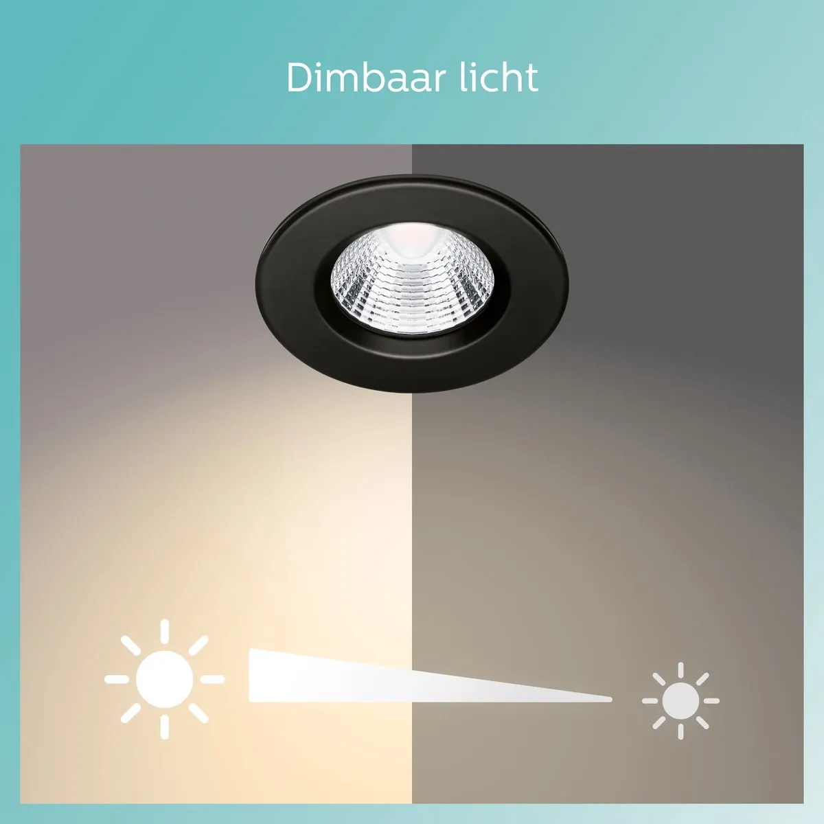 Philips Dive Inbouwspot 5W - Zwart