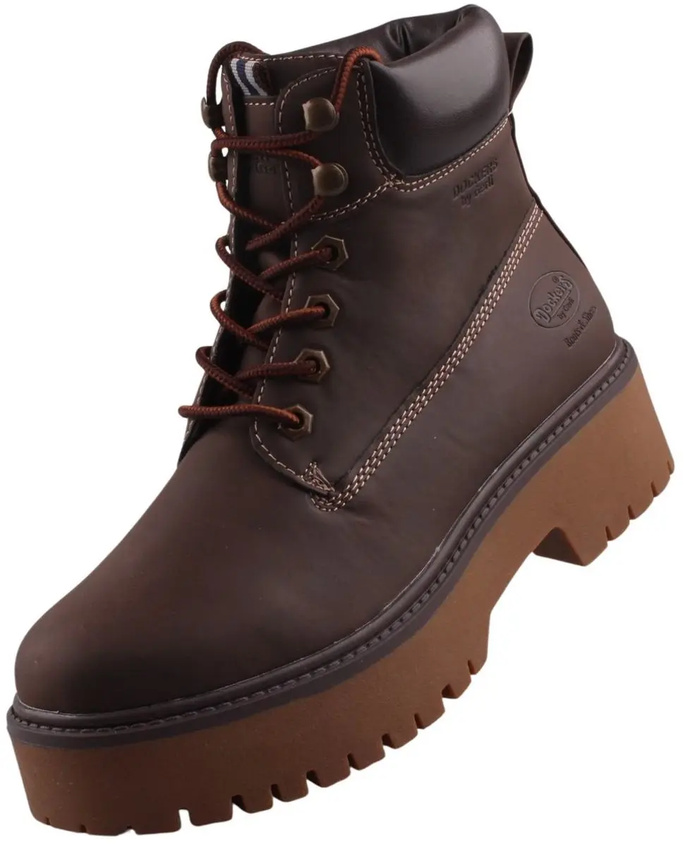 Dockers dames enkellaarsjes bruin 59MI201-630300