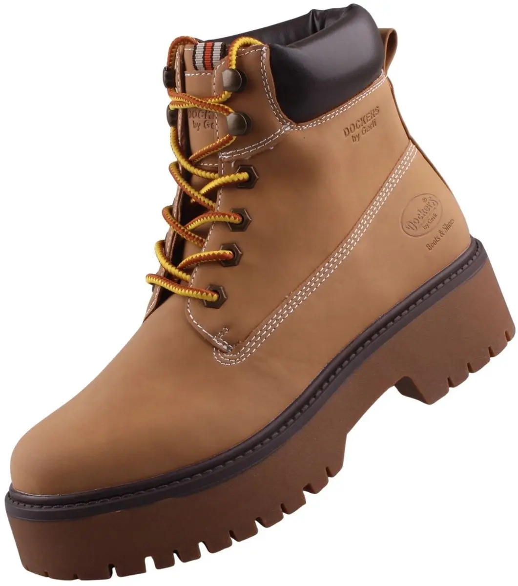 Dockers dames enkellaarsjes geel 59MI201-630910