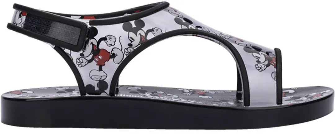 Melissa Mini Acqua + Mickey Mouse Slippers Zwart,Grijs EU 31 Kinderen