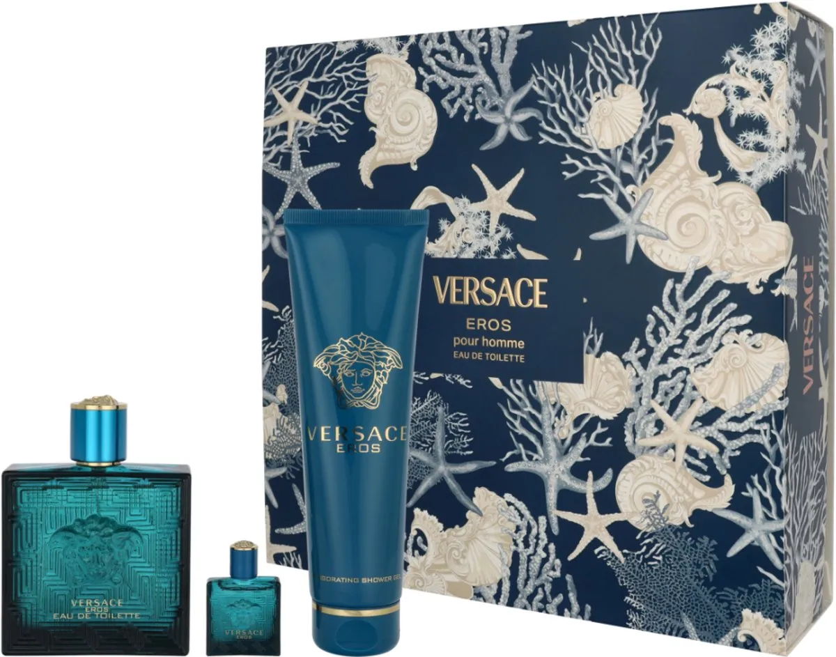 Versace Eros Pour Homme EDT Giftset - 255ml (3 stuks)