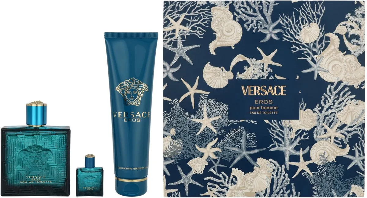 Versace Eros Pour Homme EDT Giftset - 255ml (3 stuks)