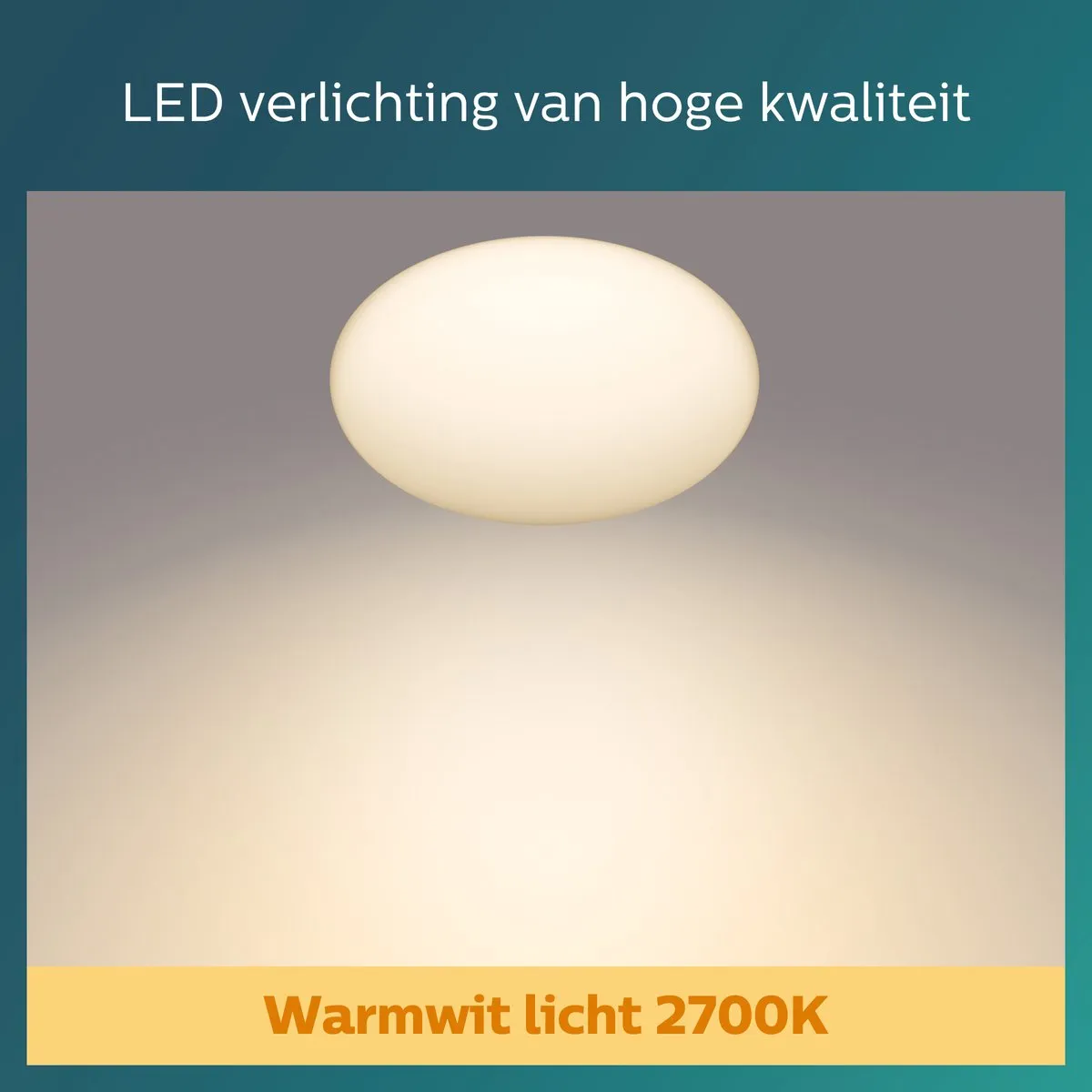 Philips Shan Plafondlamp 12W - Sensor - Warmwit 2700K