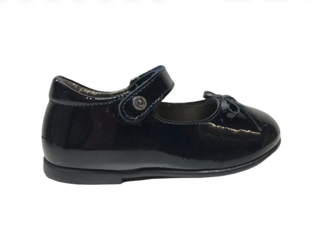 Naturino velcro riempje strikje lederen ballerina 4524 lak navy mt 24