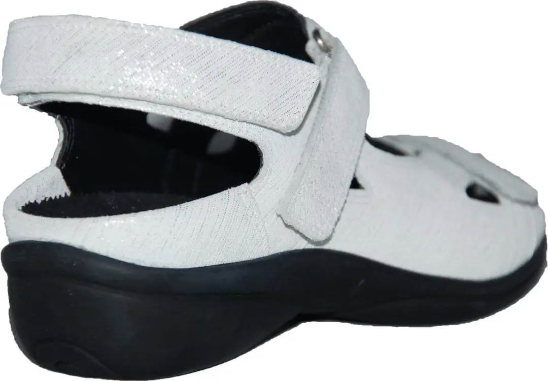 Durea 7258 H Platte Sandalen - Wit/beige 37