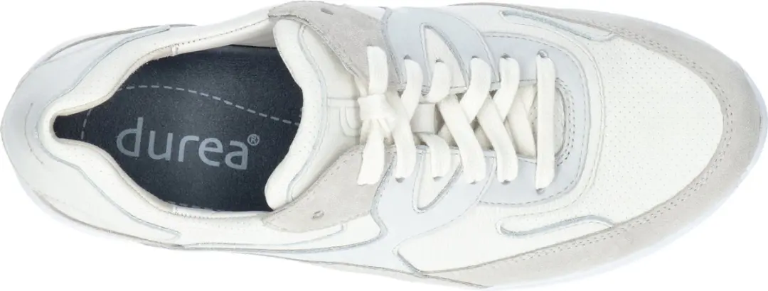 Durea 6272 H Lage Sneakers - Wit/Beige 37.5