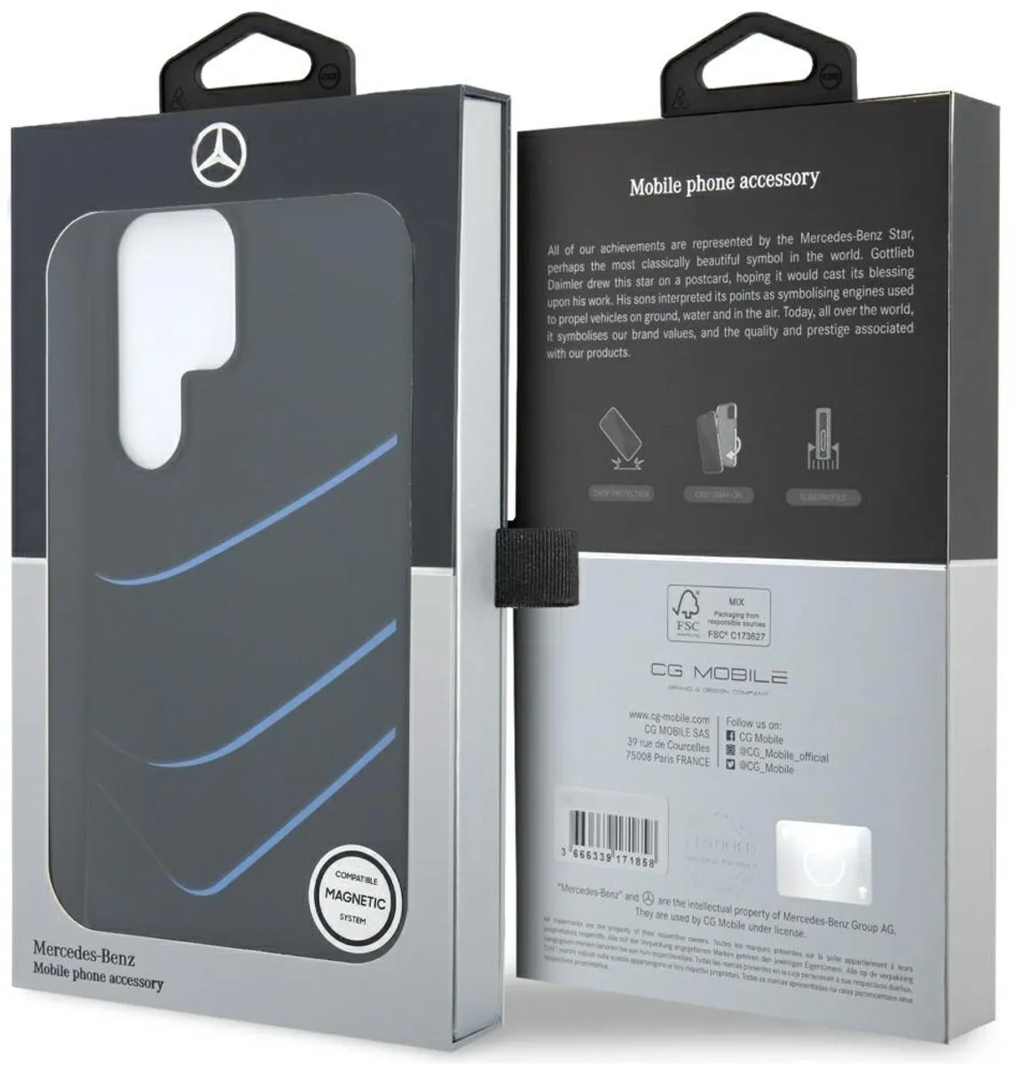 Mercedes Siliconen Hoesje Samsung Galaxy S25 Ultra - Magsafe - Transparent - afbeelding 6 van 6