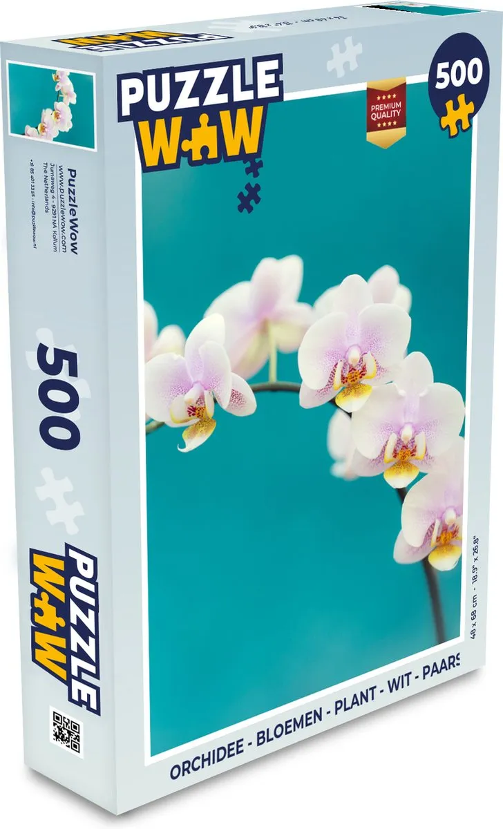 PuzzleWow Orchidee Legpuzzel 500 Stuks - Multicolor