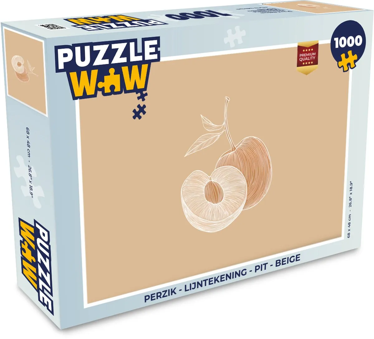 PuzzleWow Perzik Legpuzzel 1000 Stuks - MPN 8721375313824