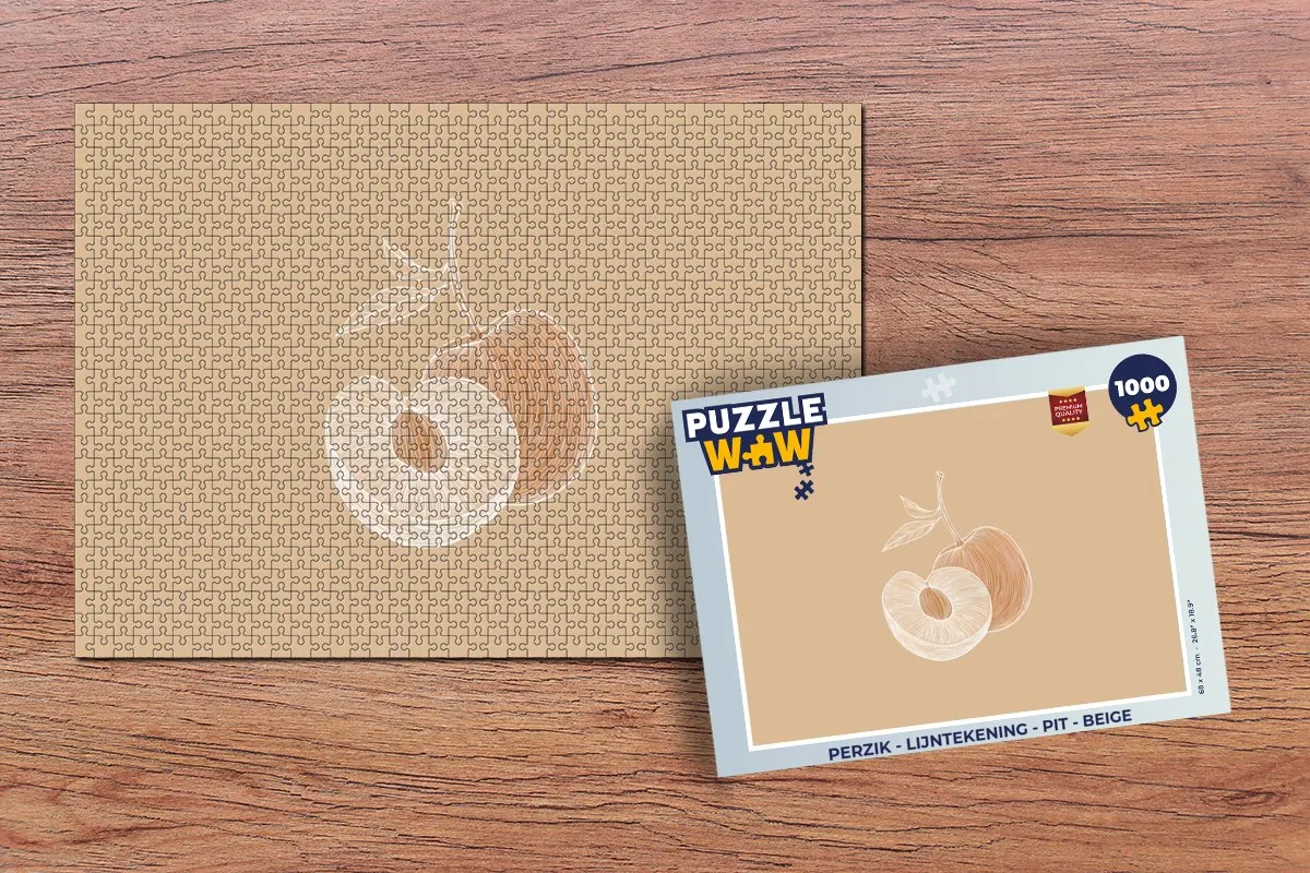 PuzzleWow Perzik Legpuzzel 1000 Stuks - MPN 8721375313824