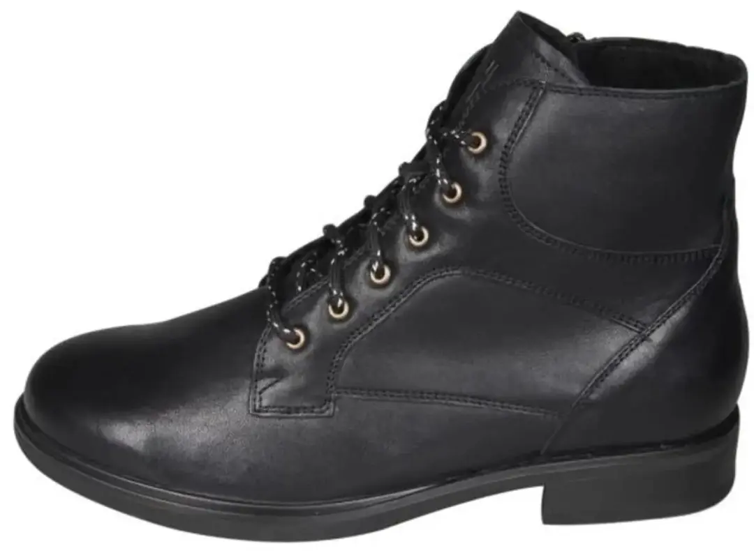 Durea Zwarte hoge veterschoen H (Maat