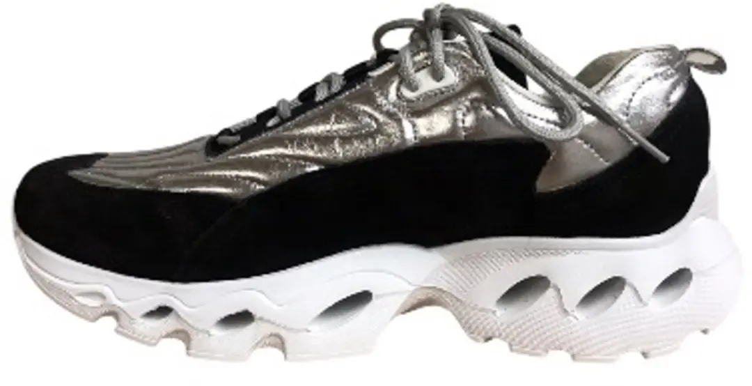 Durea 6311 Sneaker FlowMotion - Zwart/Zilver
