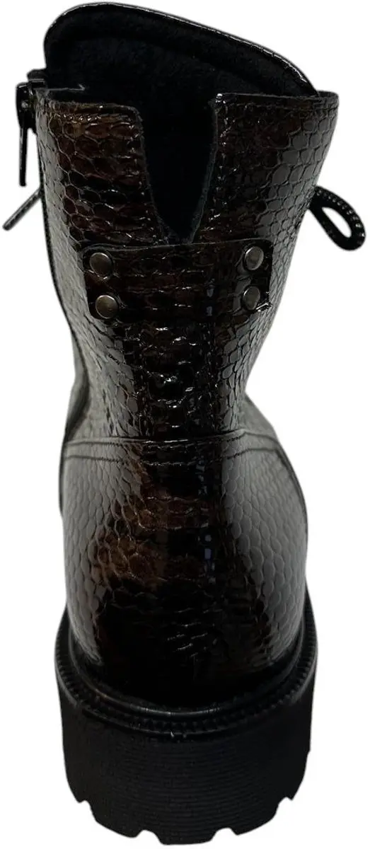 Durea Boots VTR Rits 23026 5 - Donkerbruin - Maat 41.5