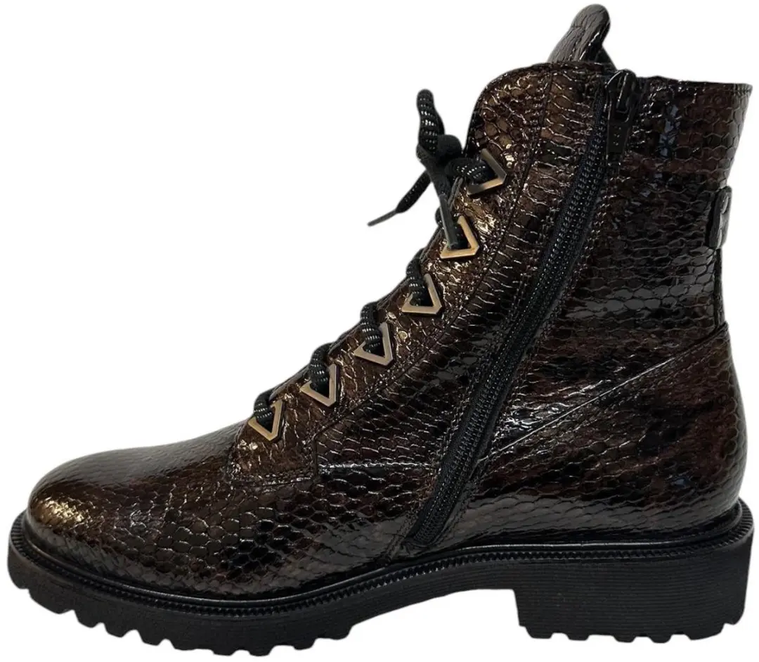 Durea Boots VTR Rits 23026 5 - Donkerbruin - Maat 41.5