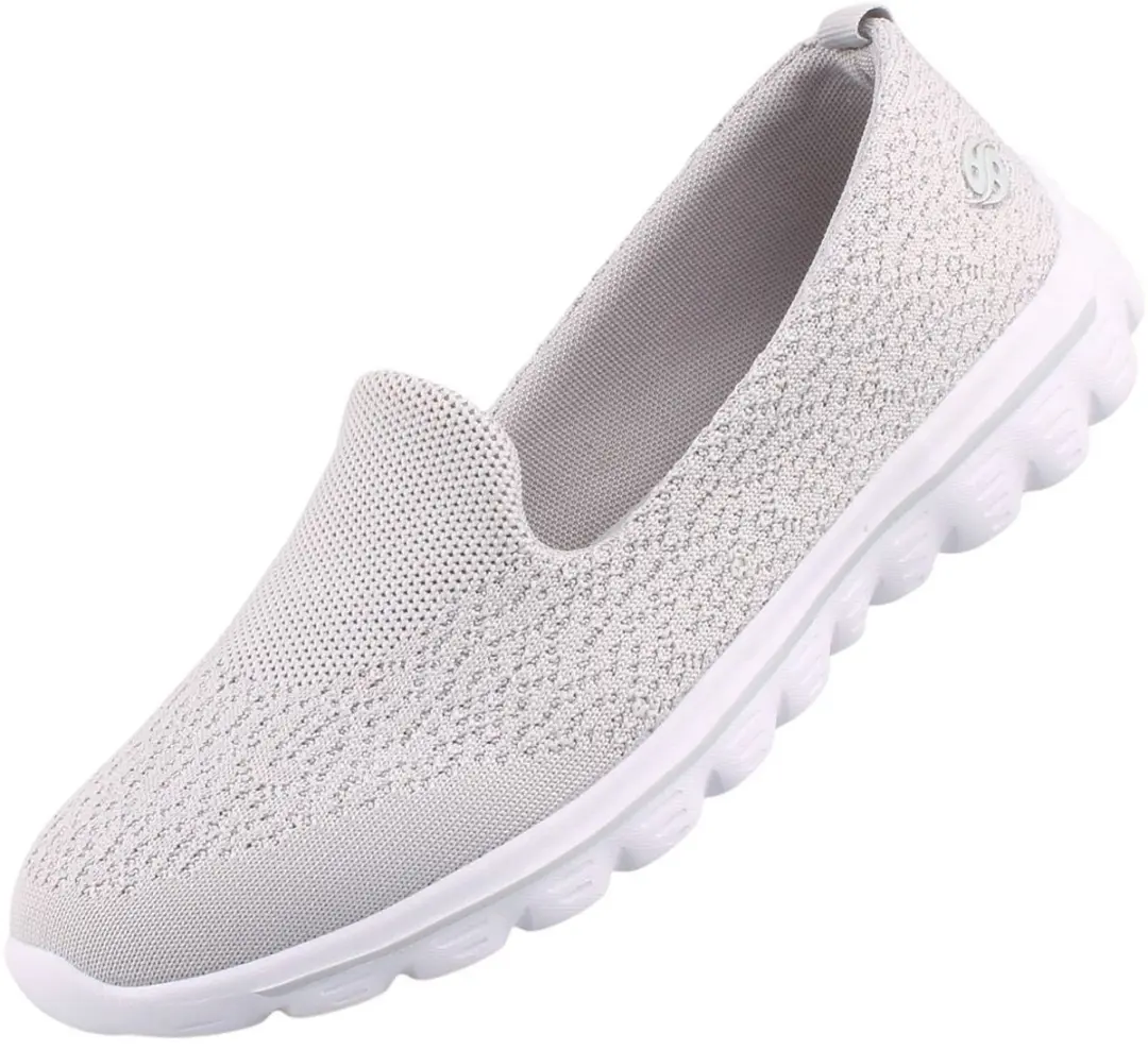 Dockers by Gerli dames slip-on schoenen lichtgrijs