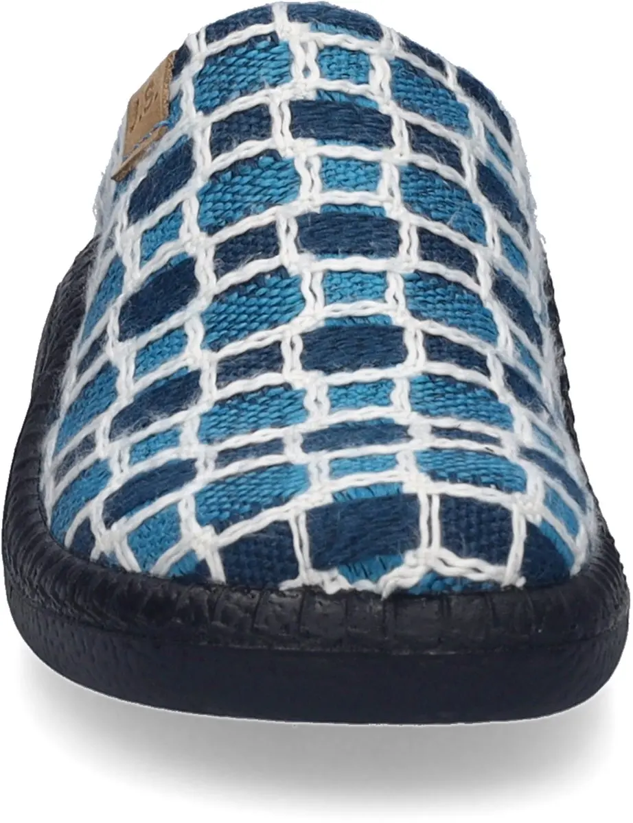 Josef Seibel Dames Pantoffel Monaco 03 54703-622 - Turquoise/Multi