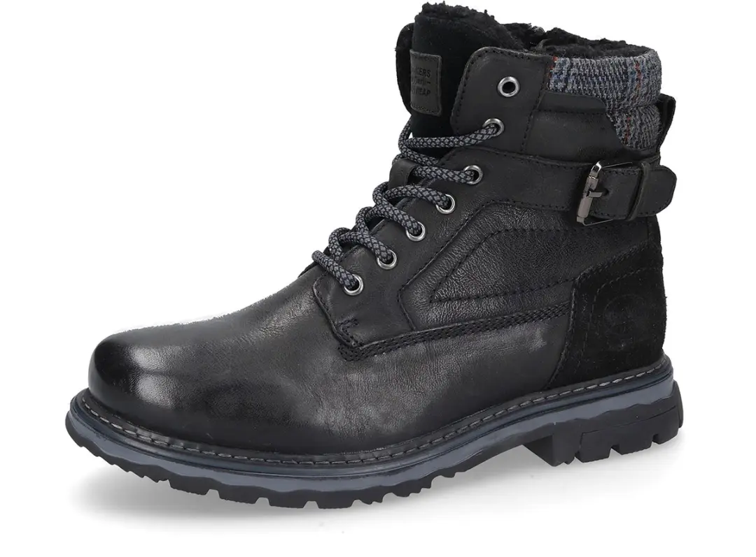 Dockers by Gerli Heren Boots 51GL102-140-100 zwart Leren Stiefel