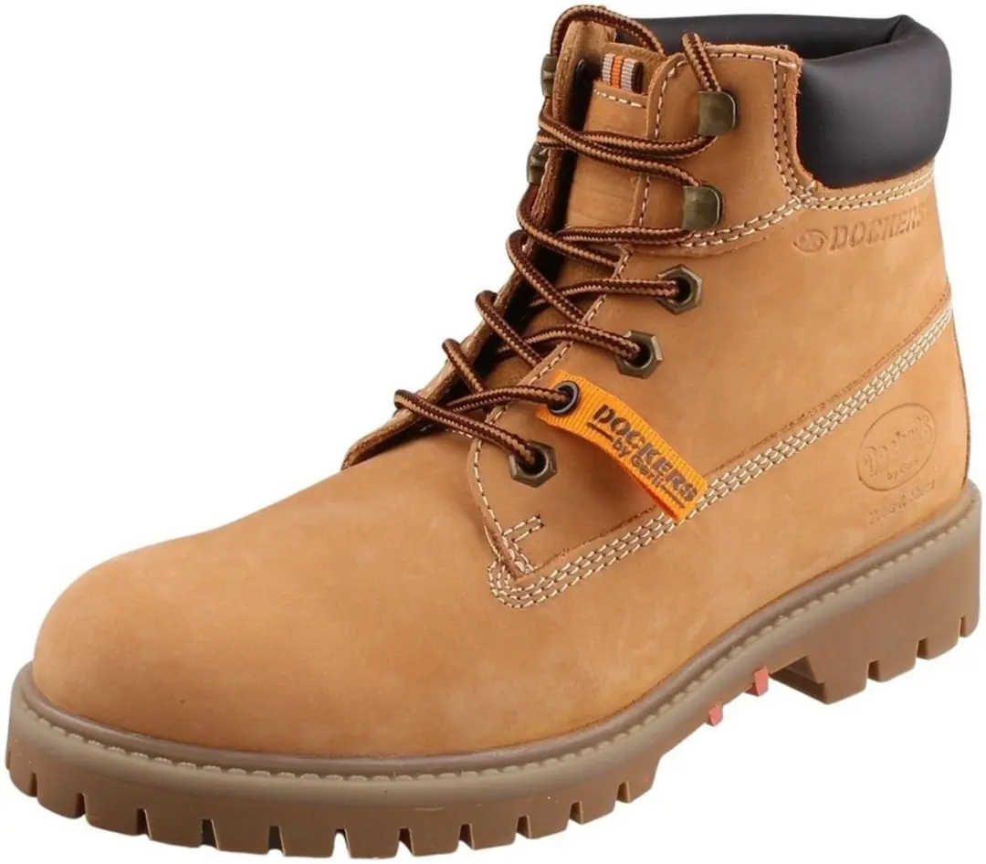 Dockers by Gerli Heren Boots 53AX003 Leren Schoenen Lichtbruin 300910