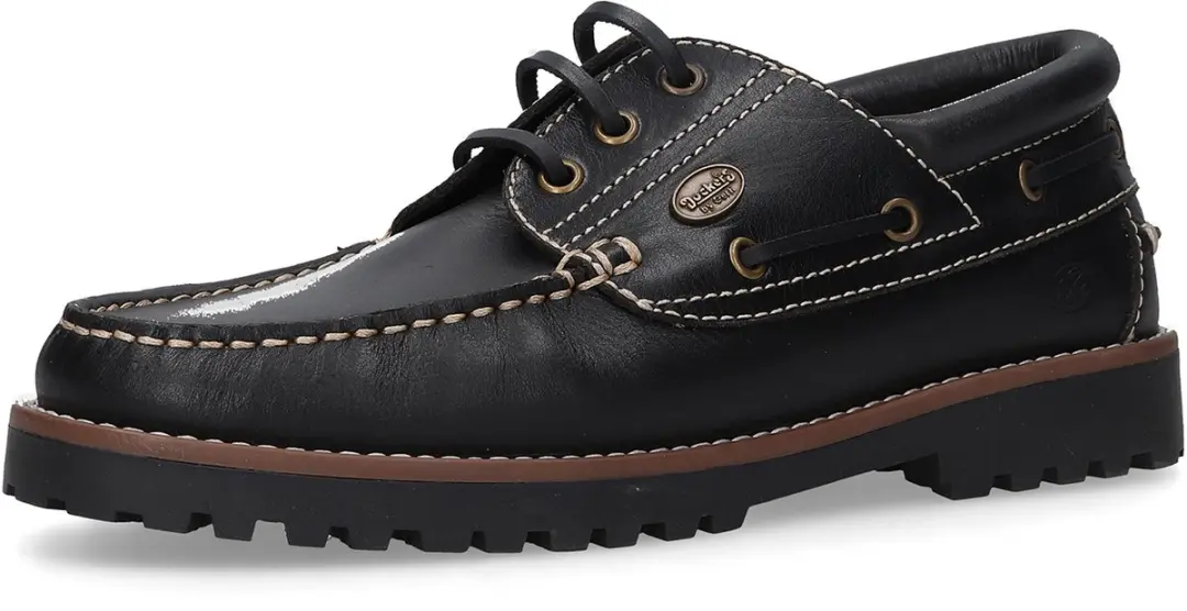 DOCKERS BY GERLI Heren Veterschoen Sneaker Business elegant 54CT001 Zwart