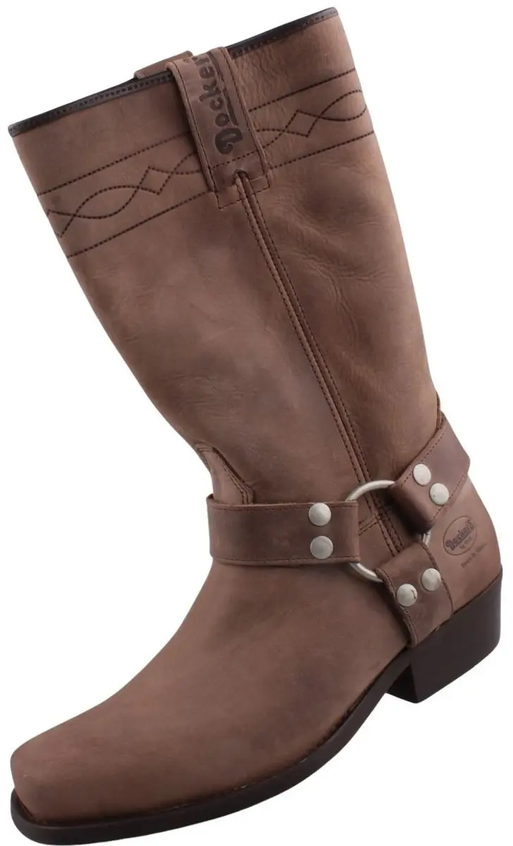 Dockers by Gerli Heren Dames Biker Boots 030140-006004 Bruin Unisex