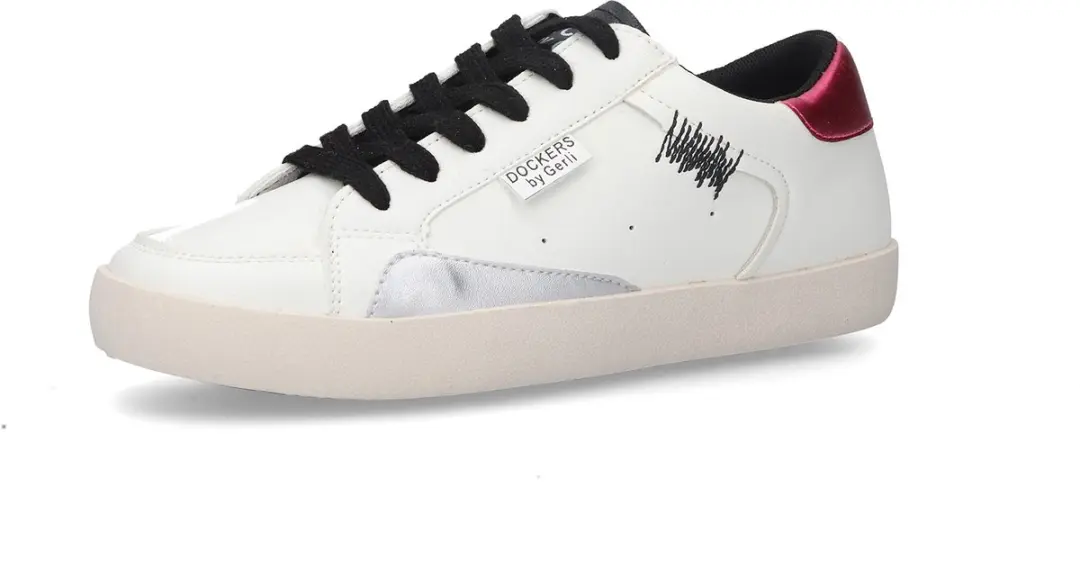 Dockers by Gerli Dames Sneaker Low 58AG201-618507 White / Red