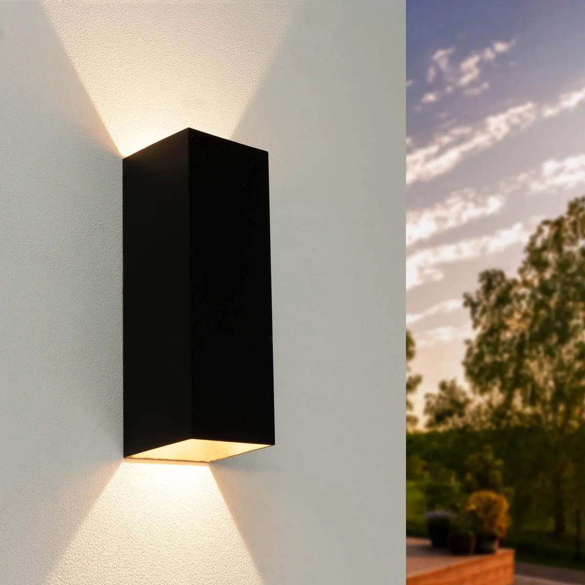 Ledvion Wandlamp 9W 800L 3000K - Zwart