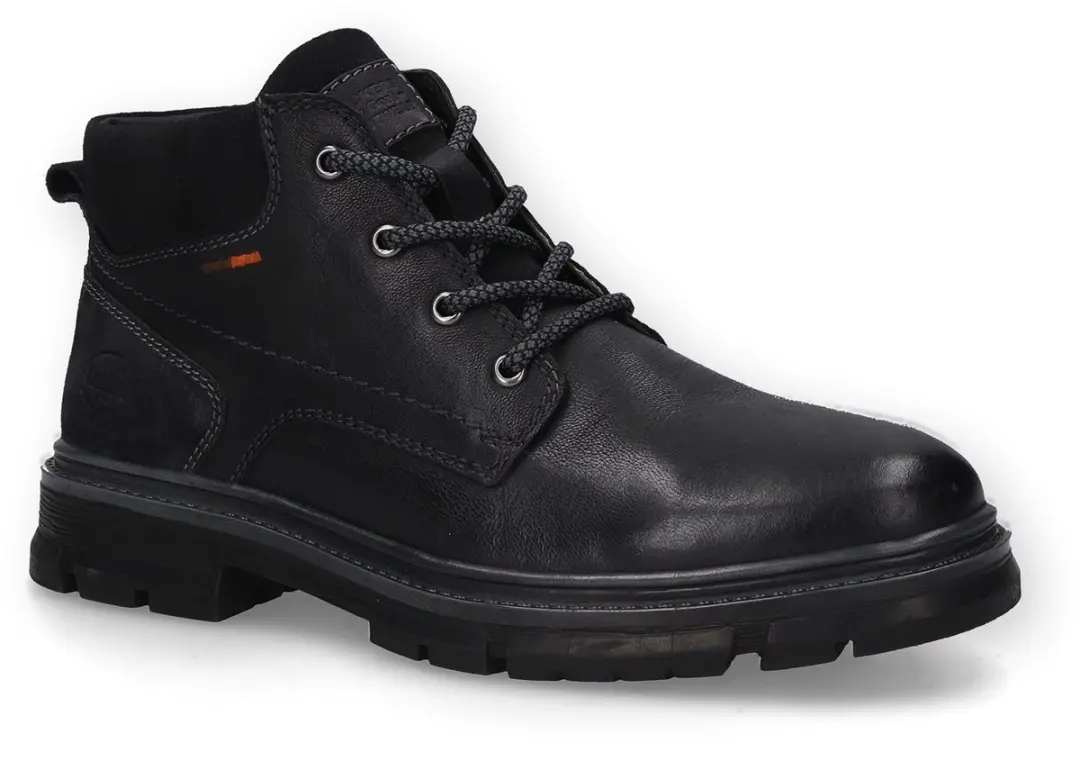 Dockers by Gerli heren leren enkellaarsjes 59MH001-460100 zwart