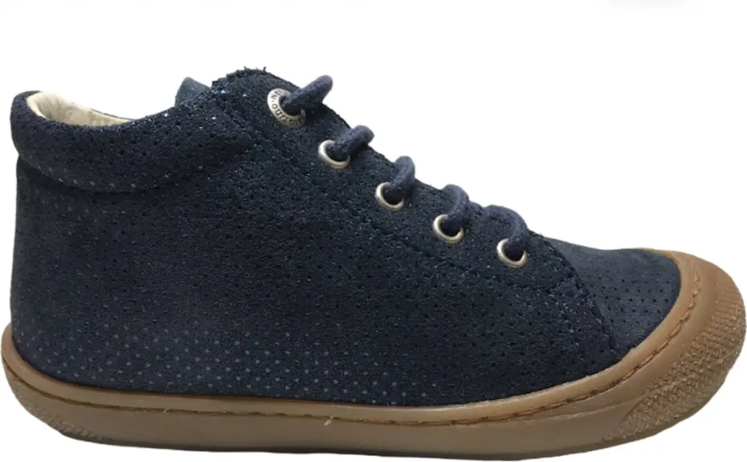 Naturino Mt 26 veter bumper bling bling puntjes lederen sneakers Cocoon navy
