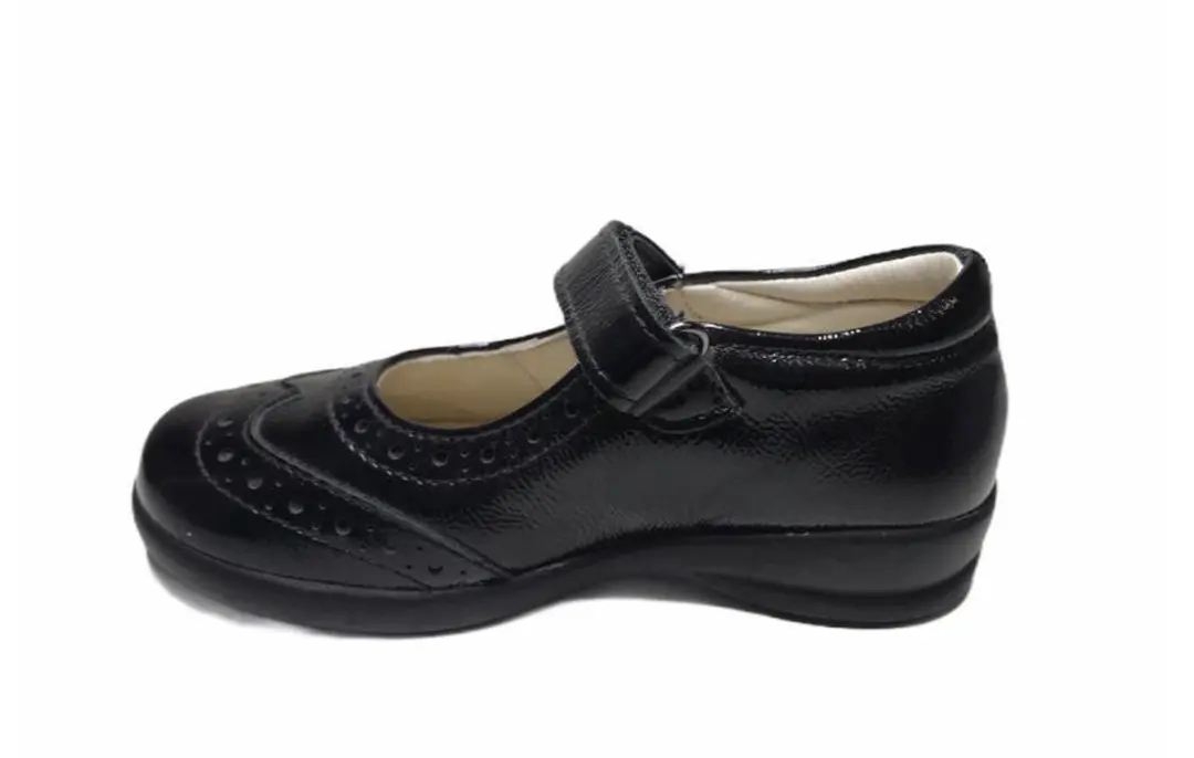 Naturino velcro oxford ballerina 4470 lak zwart mt 24