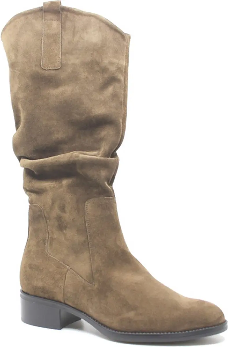Durea, 9759 915 9918, Khaki stoere dames kuitlaars met rits