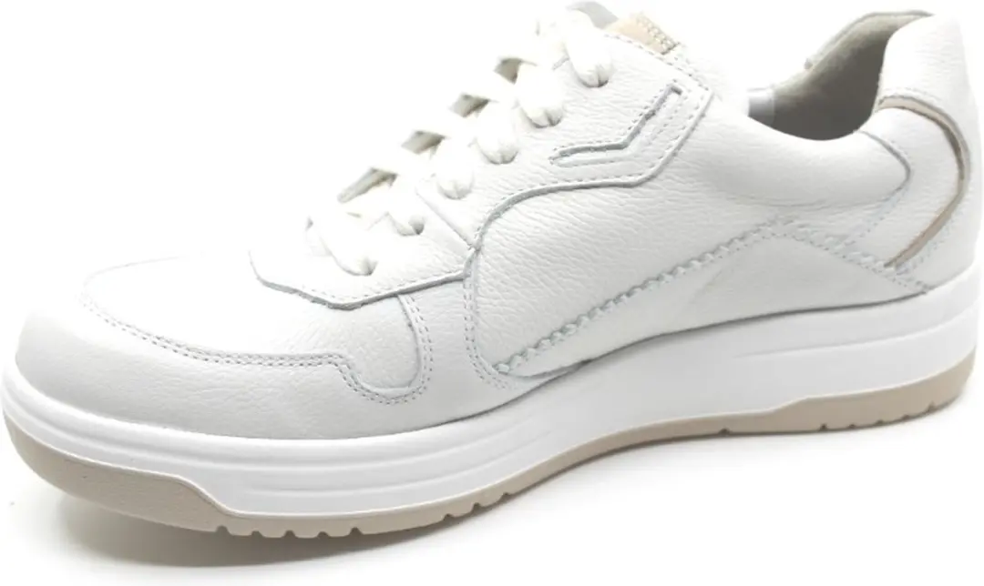 Durea 6275 Witte Sneaker - Maat 43 - Wijdte E