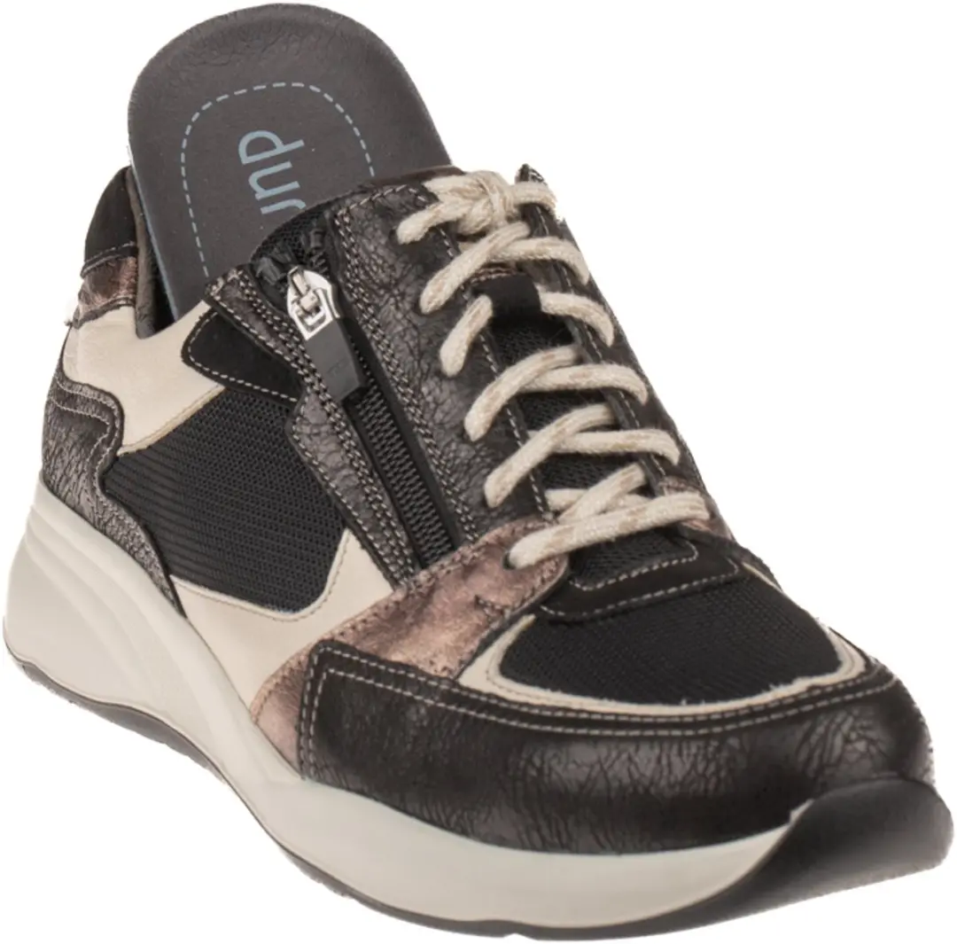 Durea 6295 K Lage Sneakers - Zwart - Maat 40.5