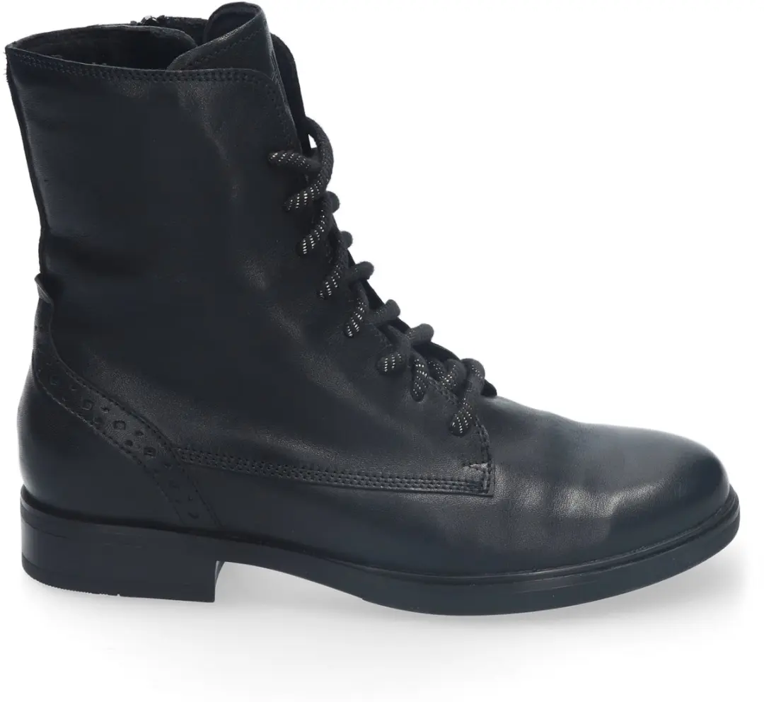 Durea Dames Veterboot 9826-835-1898 - Zwart - Maat 37.5