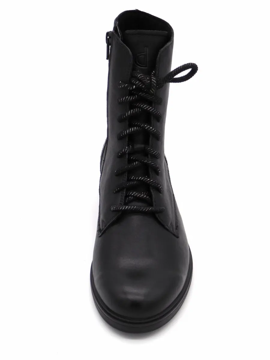 Durea Dames Veterboot 9826-835-1898 - Zwart - Maat 37.5