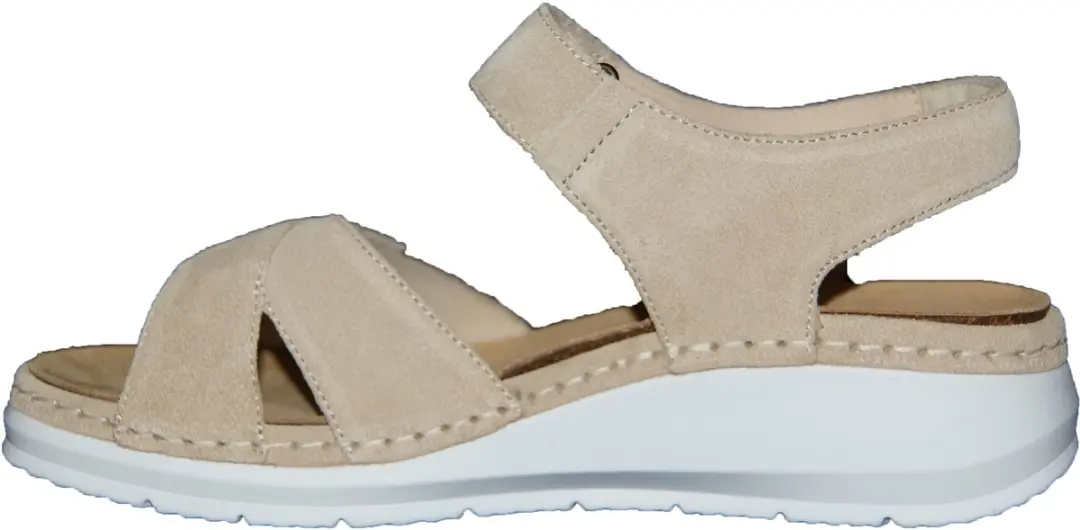 Durea 7432 Dames Sandalen - Taupe - Maat 37