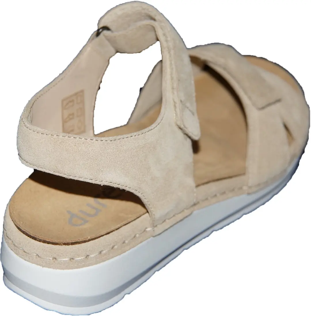 Durea 7432 Dames Sandalen - Taupe - Maat 37