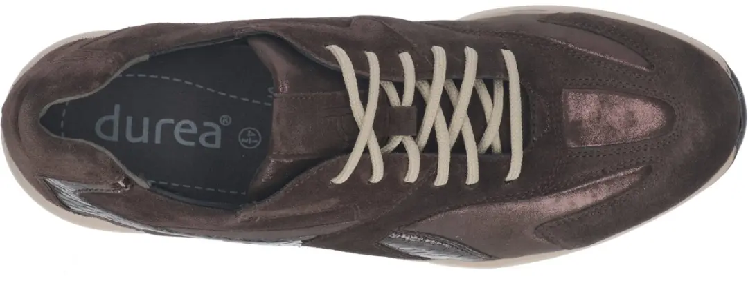 Durea 6316 Caffe Sneaker - Bruin - Wijdte H
