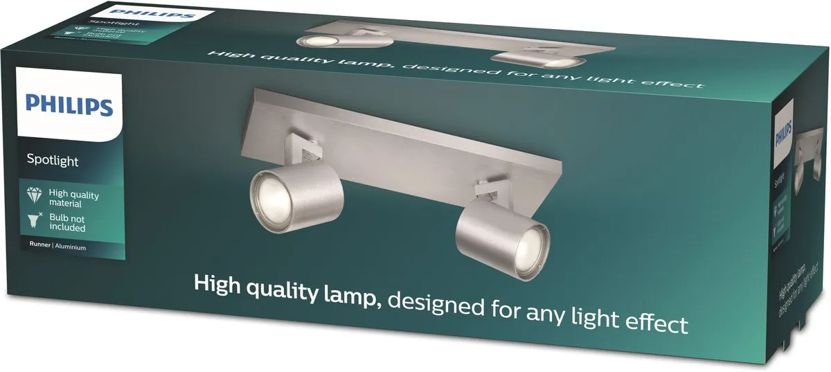 Philips Runner Opbouwspot 2-lichts