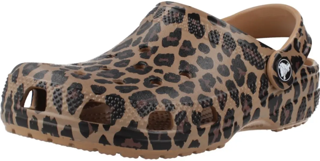 Crocs Classic Animal Instappers Junior Slides 33/34 - Bruin/Zwart - afbeelding 3 van 6