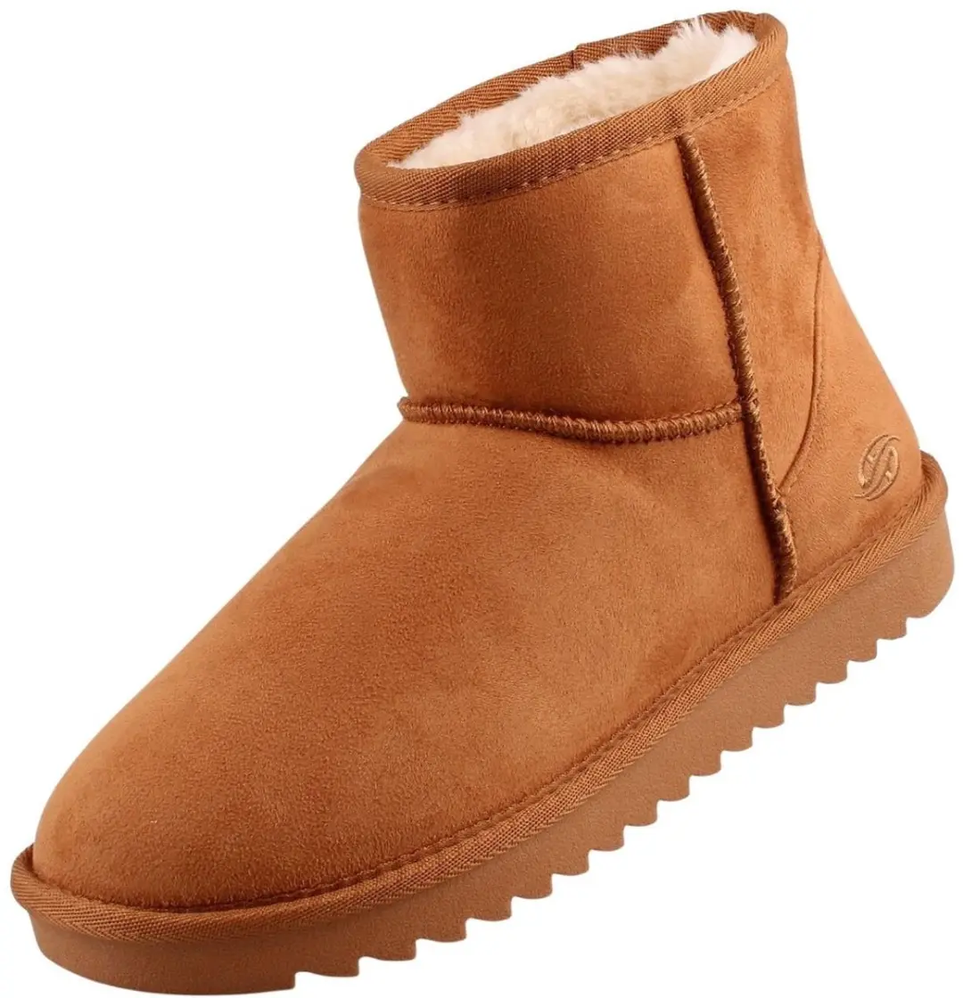 Dockers by Gerli dames enkellaarsjes, gevoerd, lichtbruin 49IL305-770340