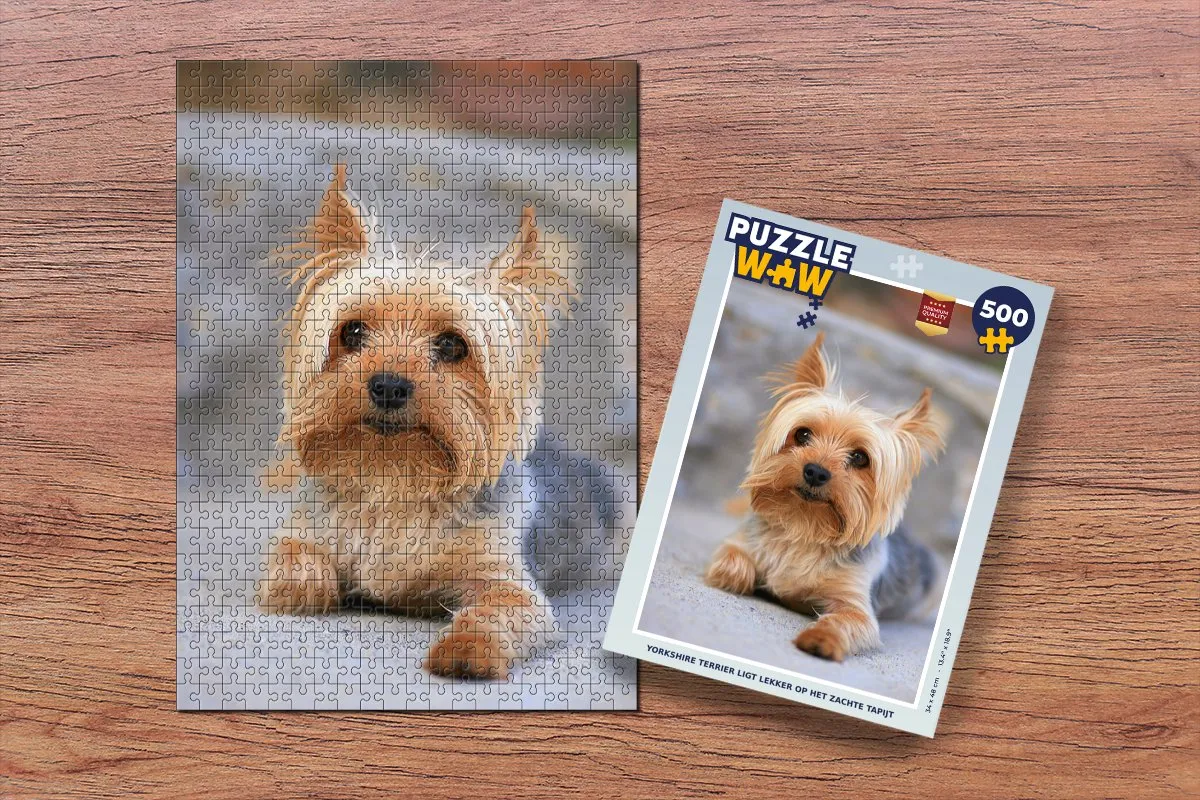 PuzzleWow Yorkshire Terrier Legpuzzel 500 Stuks - Multicolor