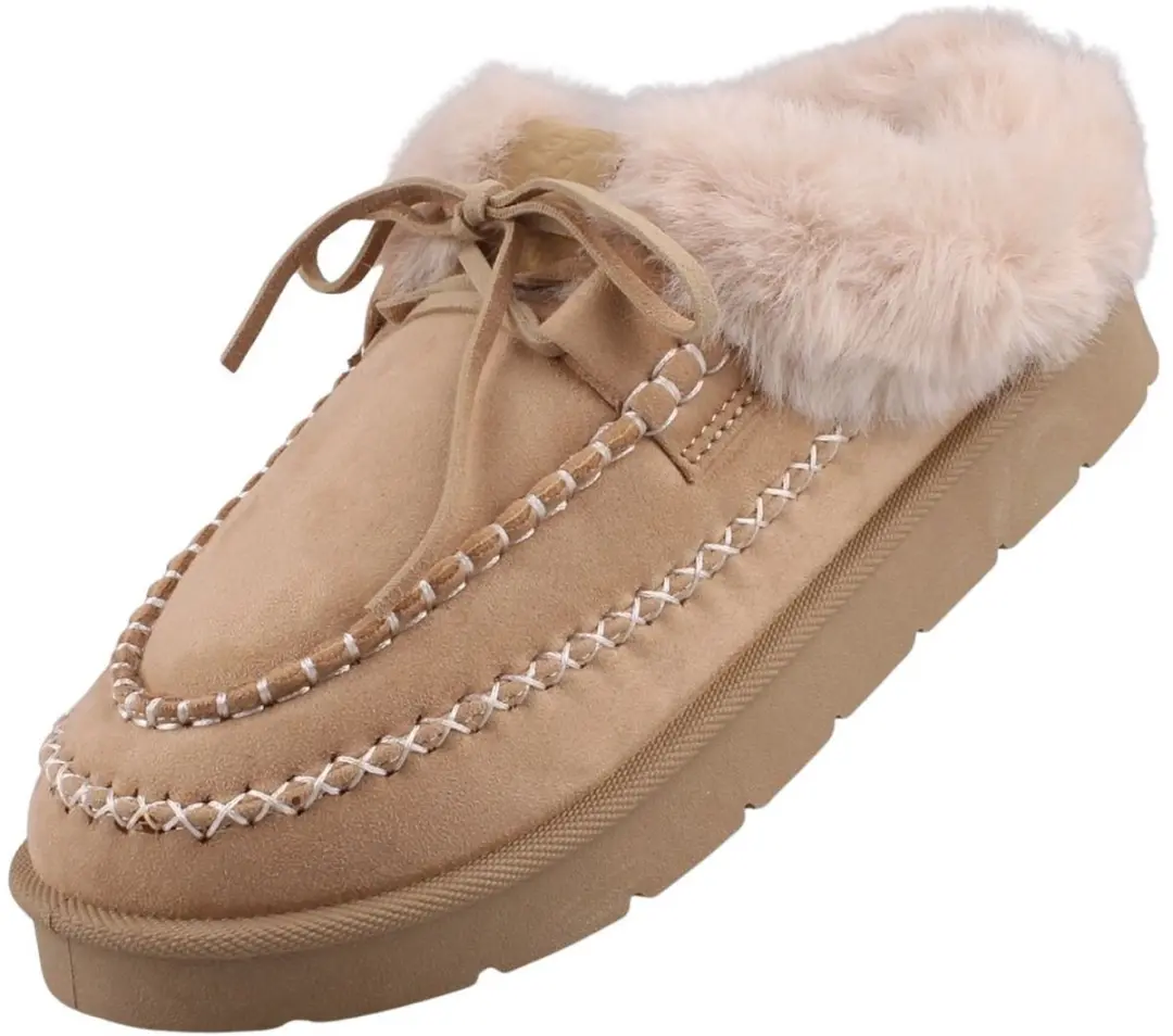 Dockers damespantoffels, gevoerd, beige 59ER301-770530