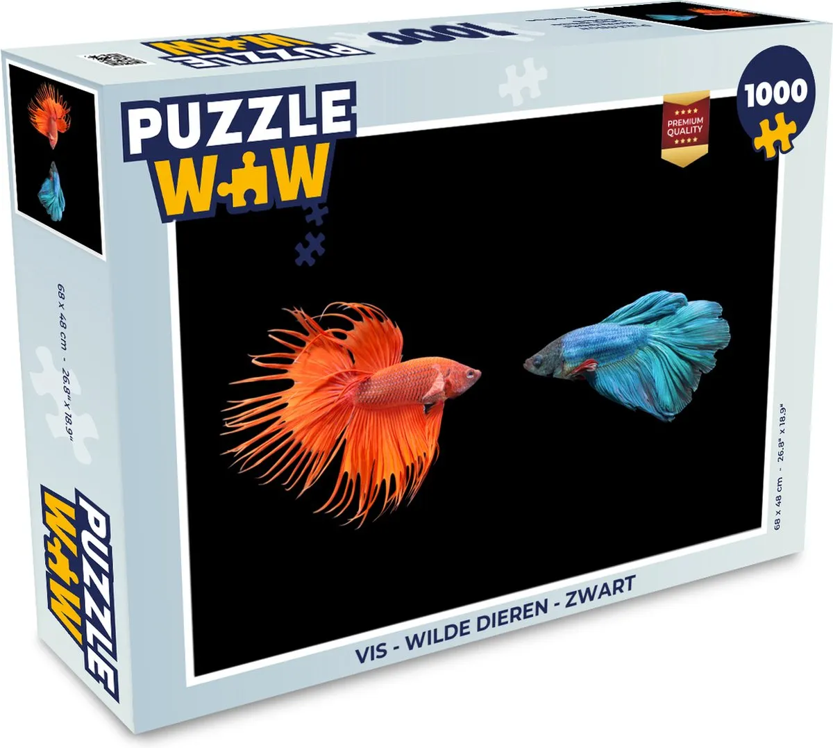 PuzzleWow Wilde Dieren Legpuzzel 1000 Stuks - Multicolor