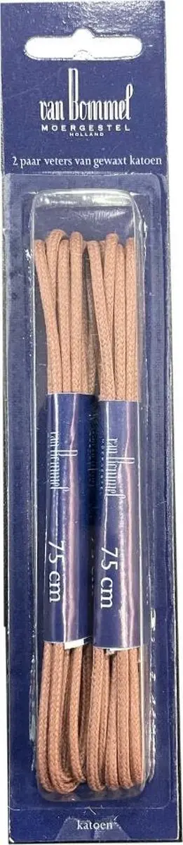 Originele Van Bommel veters Cognac 75cm