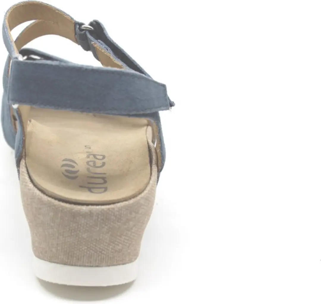 Durea 7421 Dames Sandalen - 39 - Jeansblauw