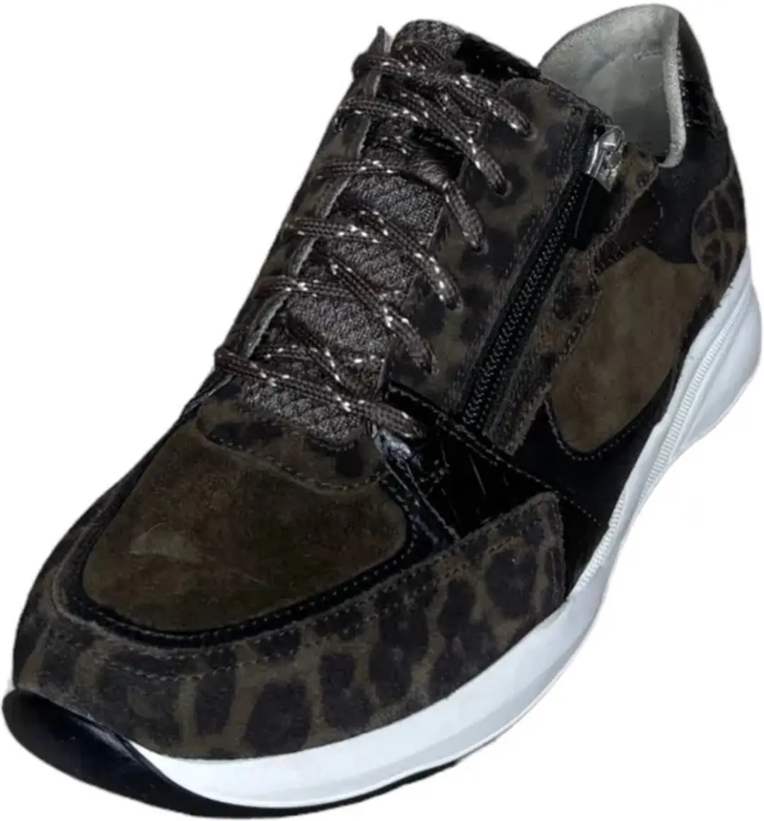 Durea Sneaker 6295 H Olijf/Zwart