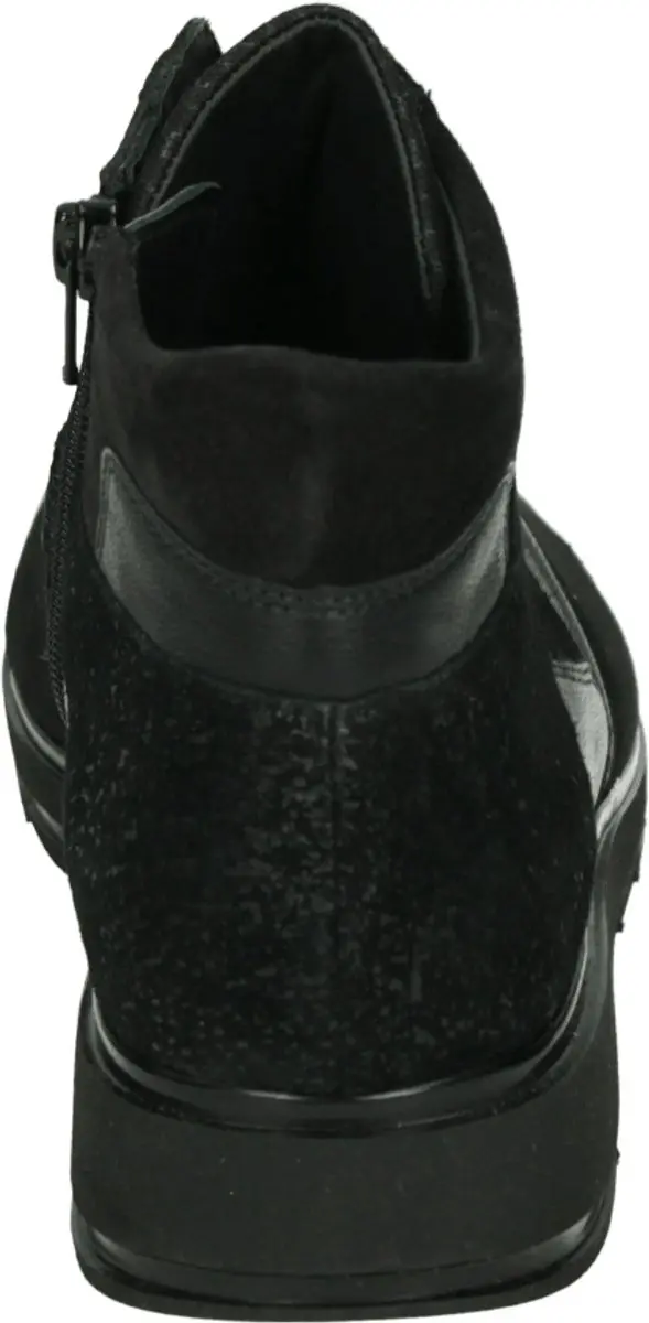Durea 9745 H Hoge Sneakers Dames - Zwart